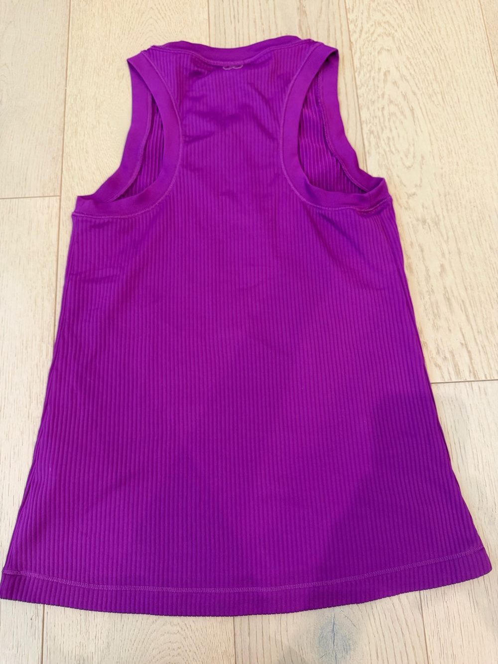 Purple Ribbed Tank Top - Picture 2 of 3